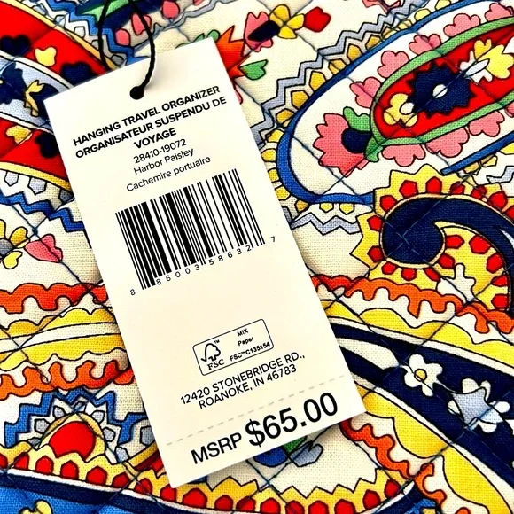 Vera Bradley~New~Hanging Travel Organizer - Picture 3 of 16